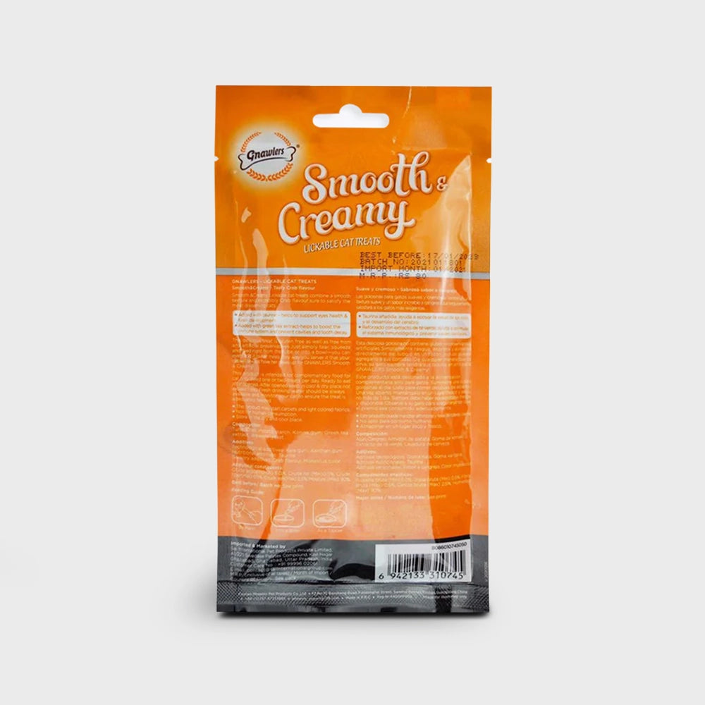 Gnawlers creamy treats crab flavour for cats 60 g