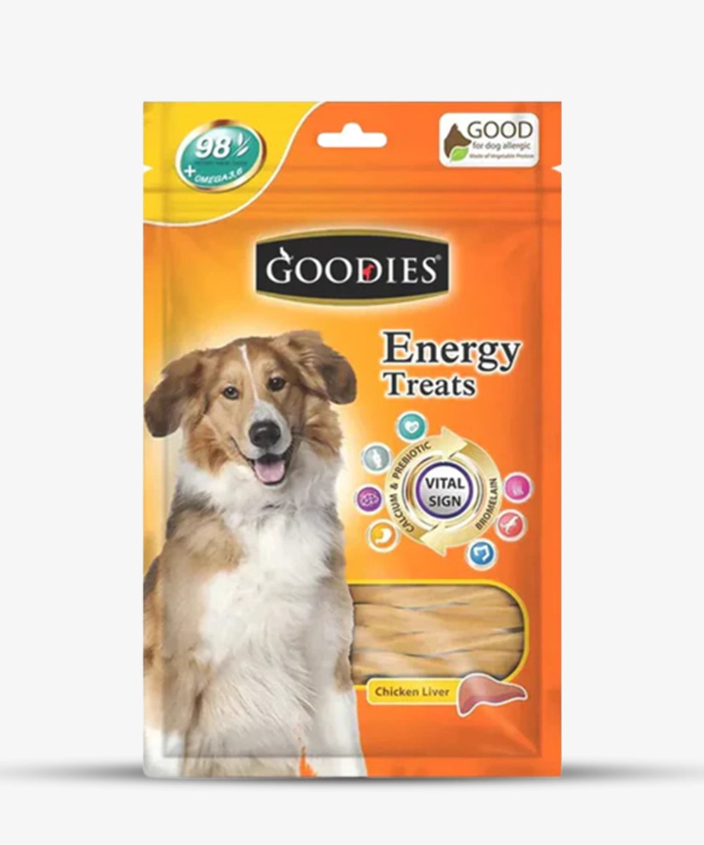 Goodies energy treats chicken liver flavour dog dental treat 500g