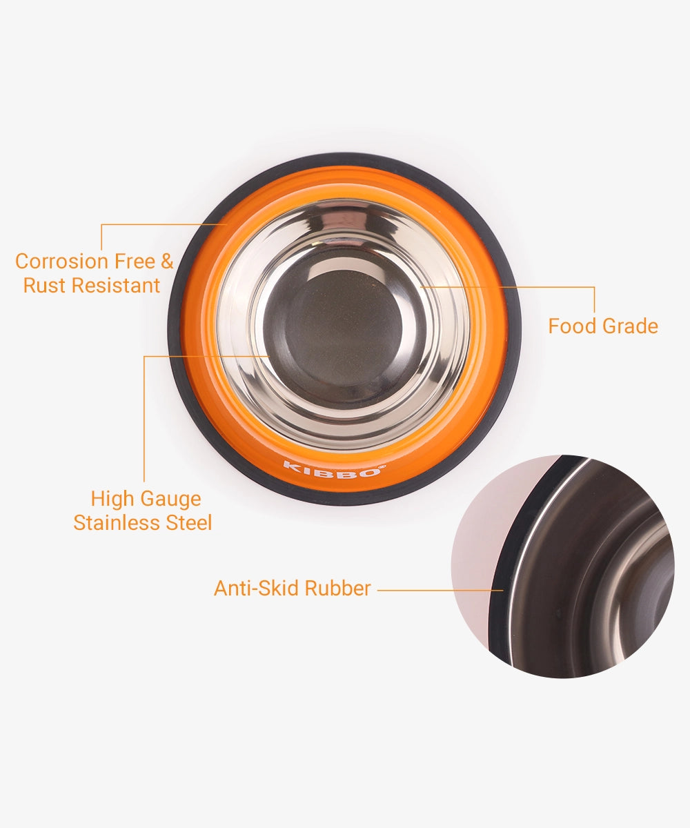 Anti skid bowl, orange