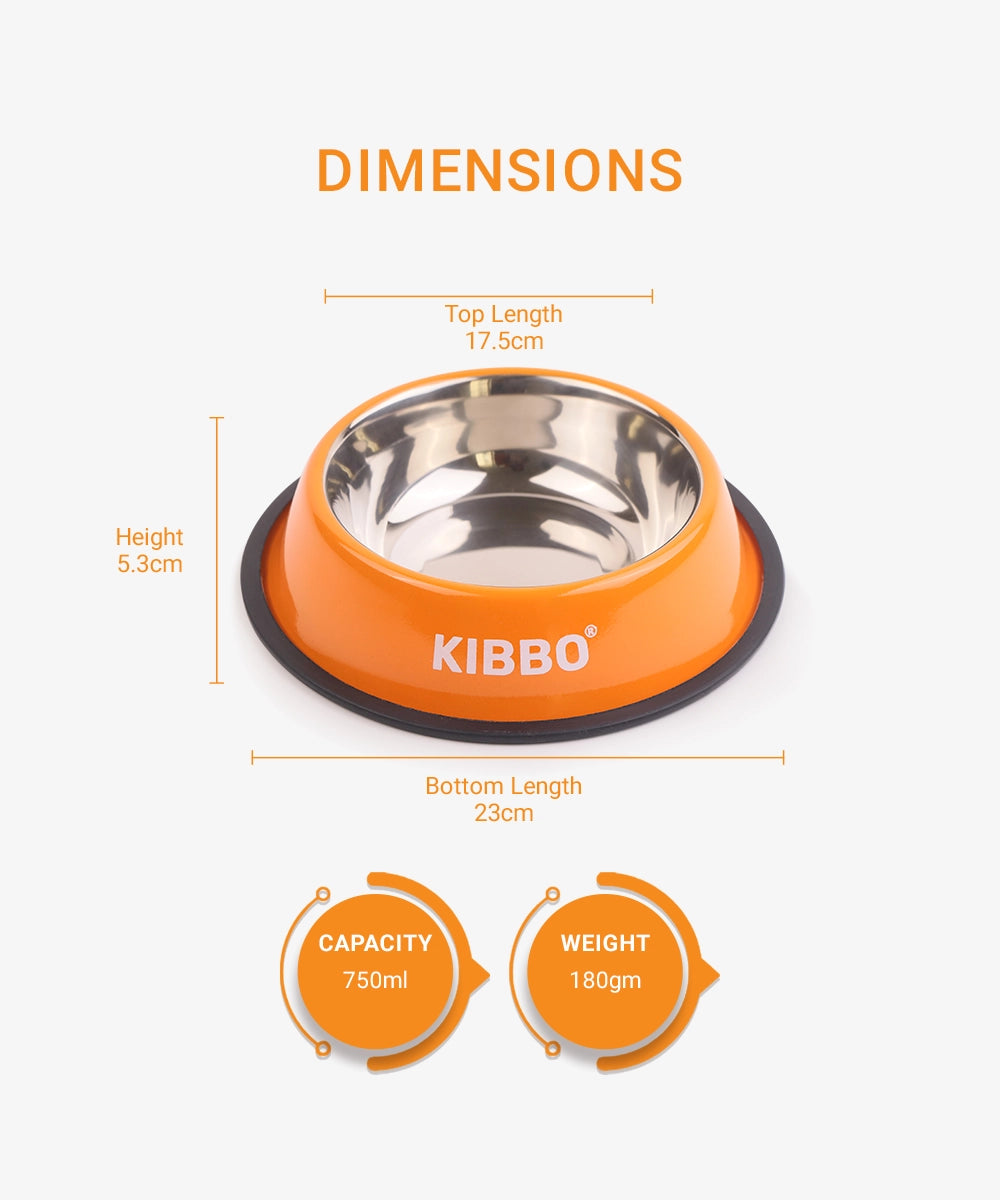 Anti skid bowl, orange