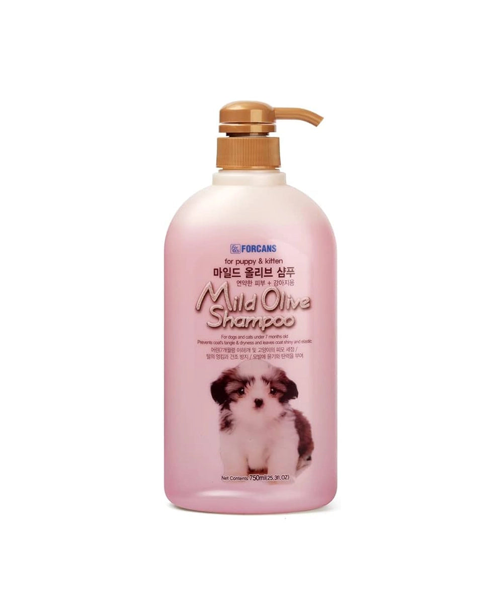 Forcans natural mild olive shampoo for puppy and kitten 750