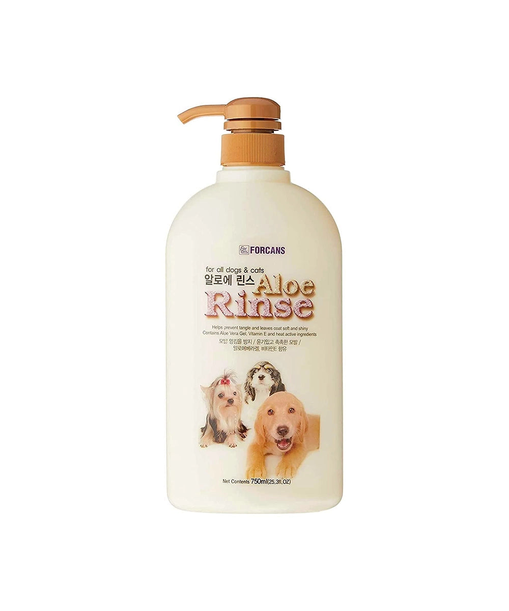 Forcans aloe rinse conditioner for dogs provide richness & shiny coat, 750