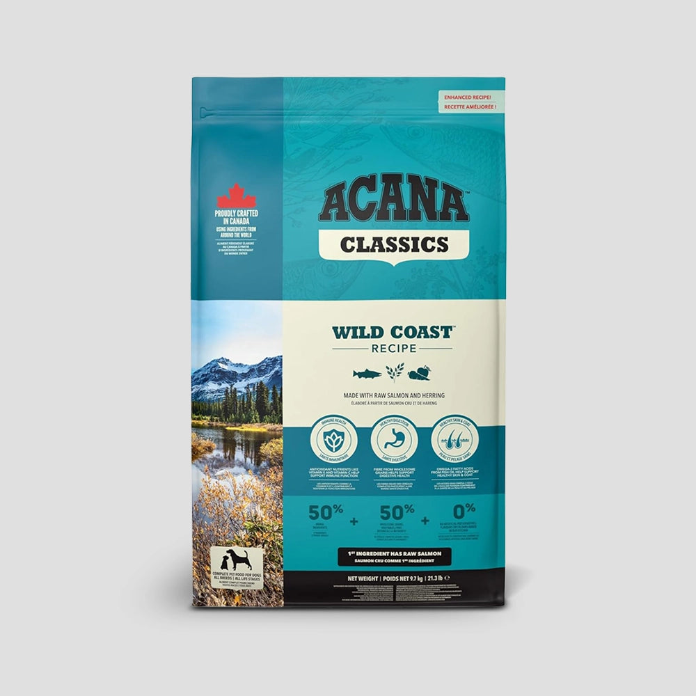 Acana wild coast fish formula dry dog food (all breeds & ages) 2kg