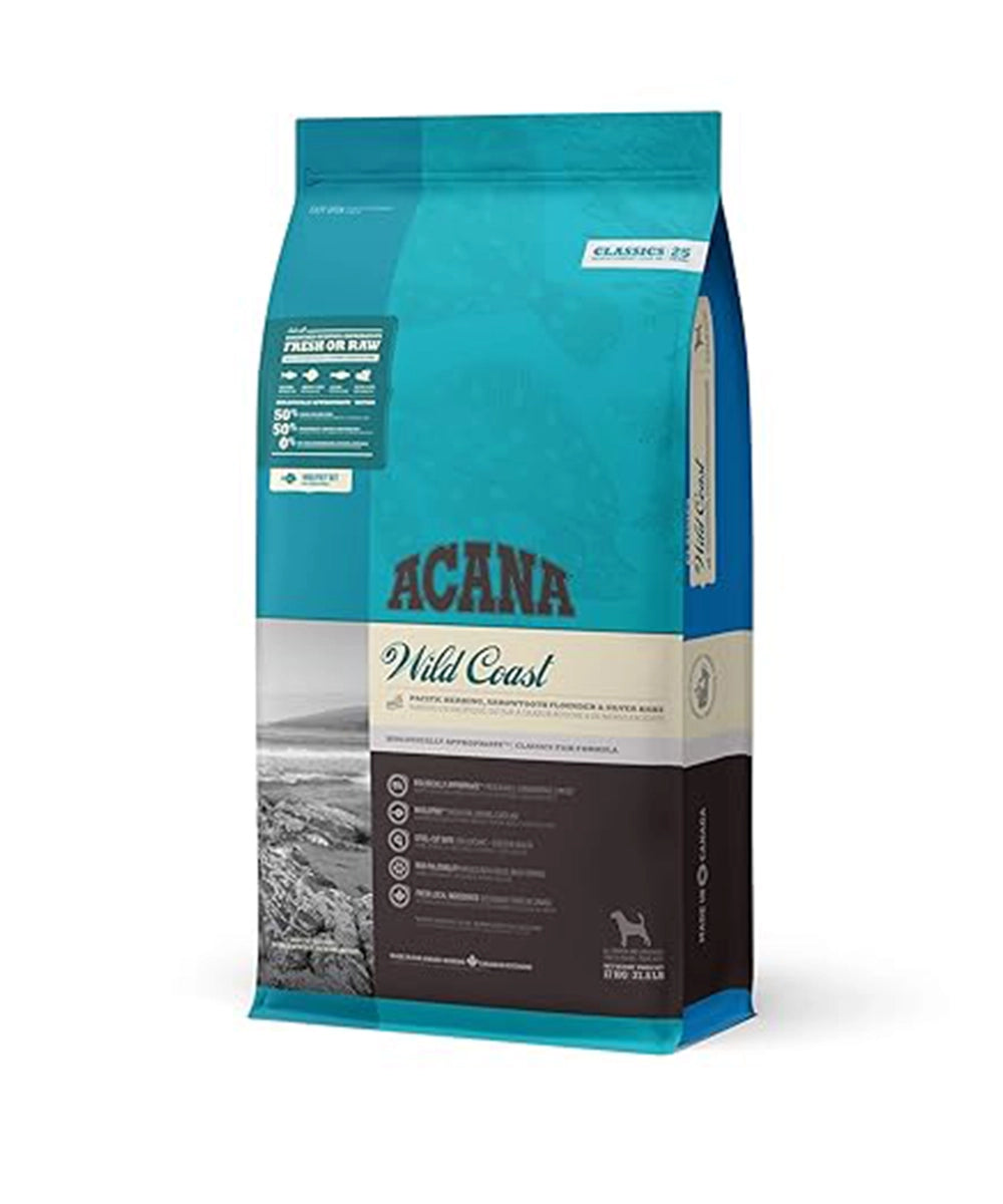Acana wild coast fish formula dry dog food (all breeds & ages) 2kg