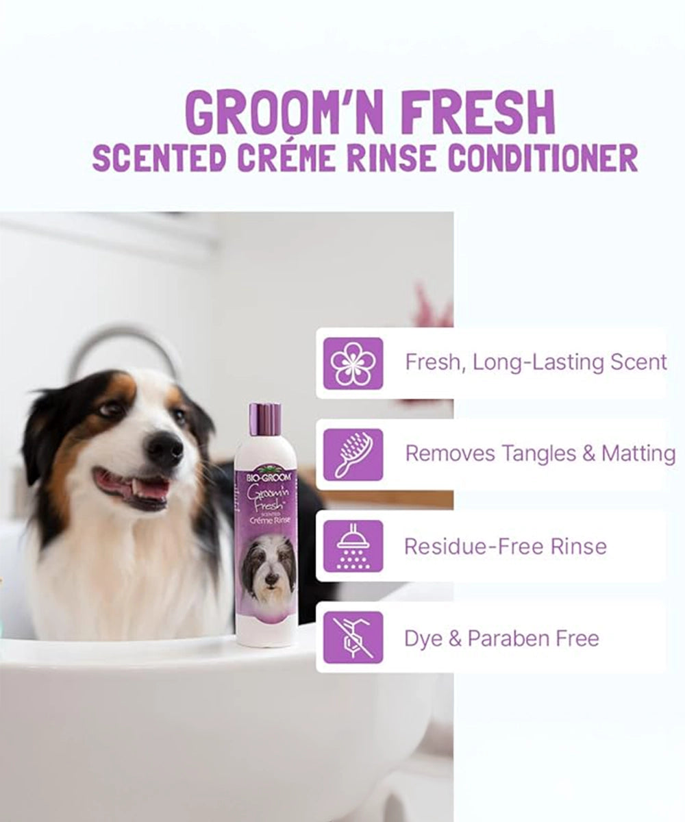 Bio groom groom n fresh scented creme rinse conditioner – 355 ml