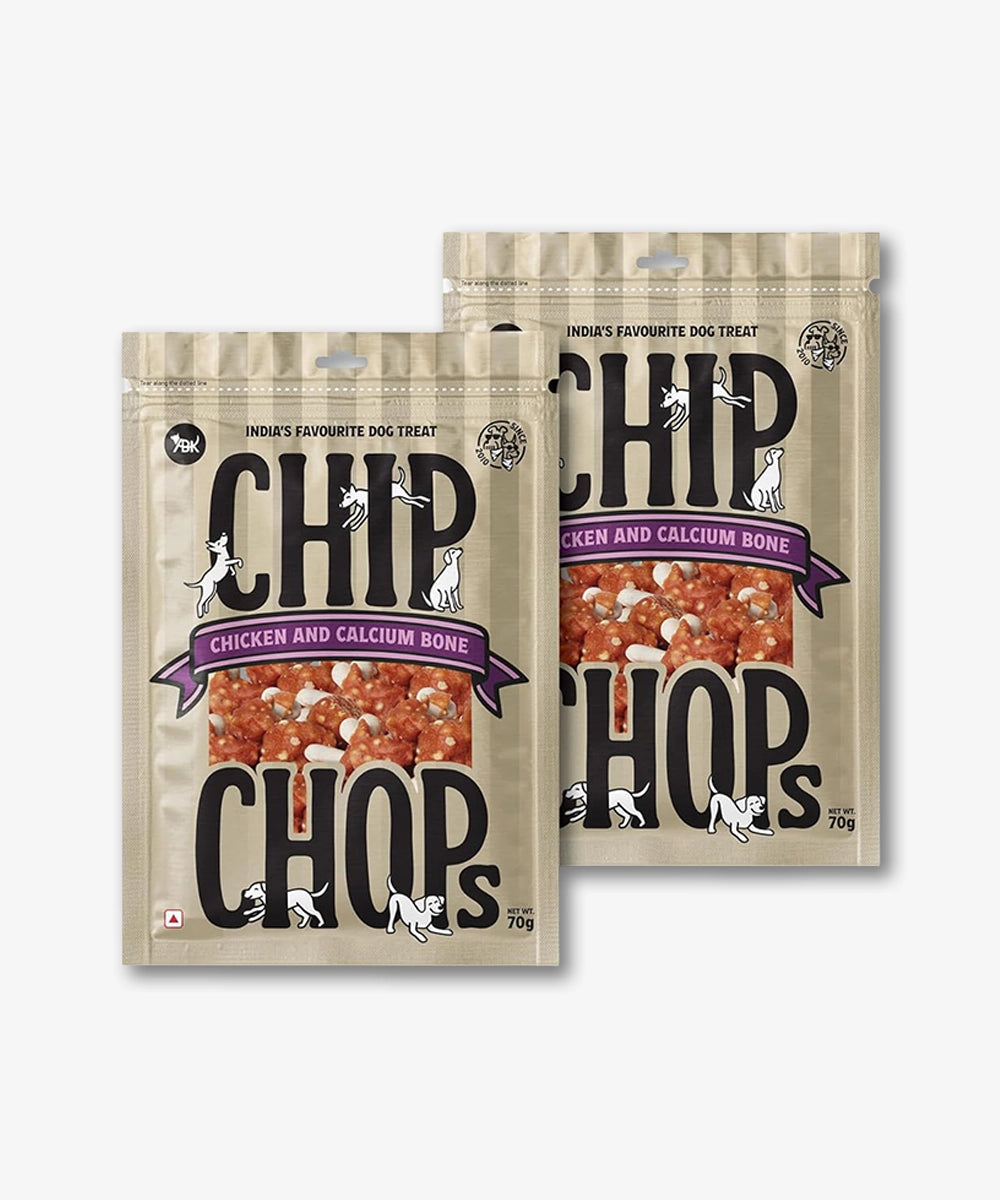 Chip chops dog treats   chicken & calcium bone   70 g