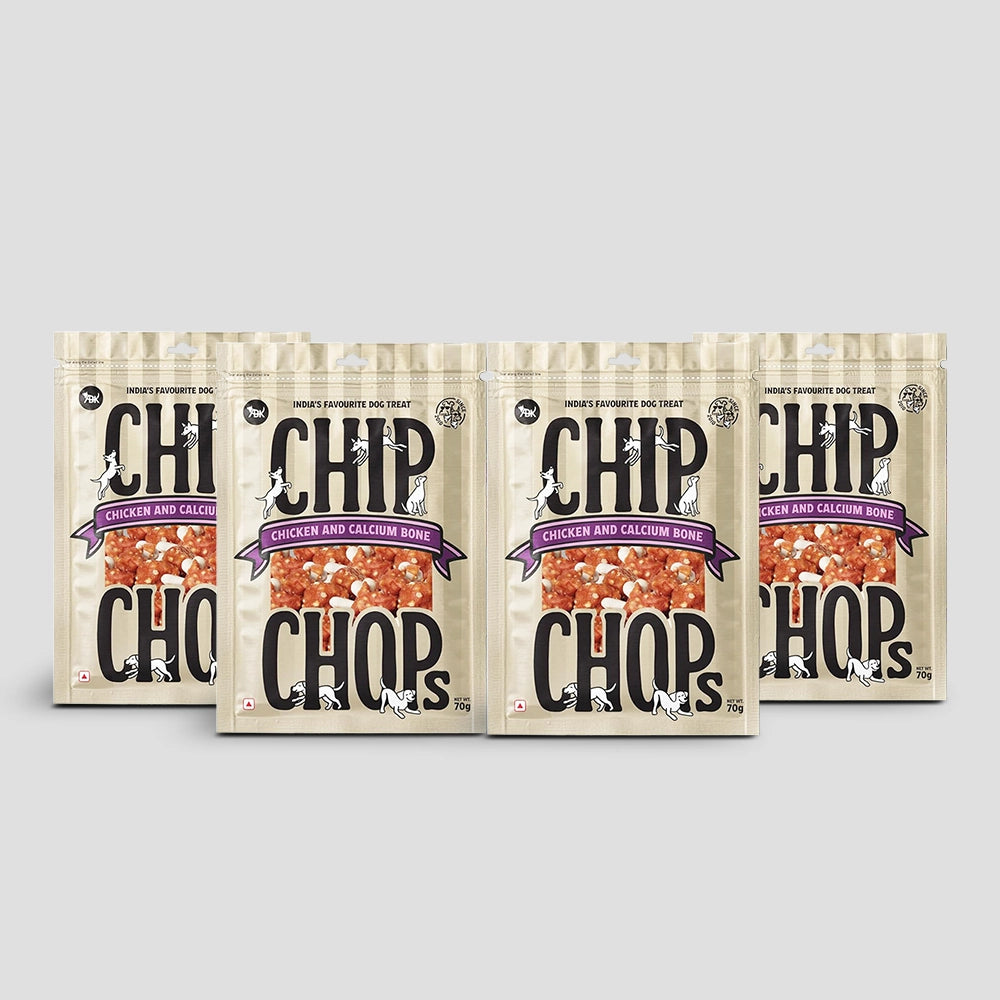 Chip Chops Dog Treats - Chicken & Calcium Bone - 70 g