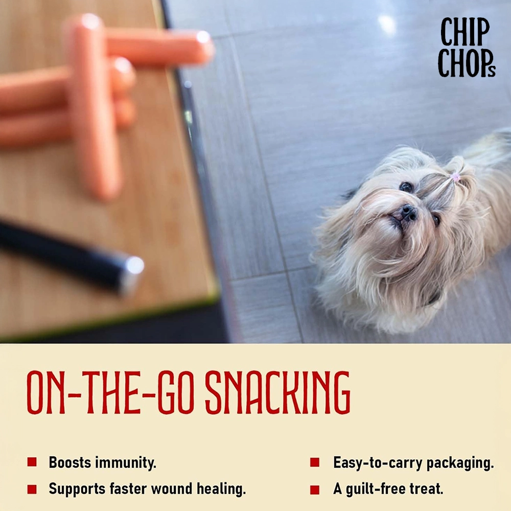 Chip chops dog treats   devilled chicken sausage