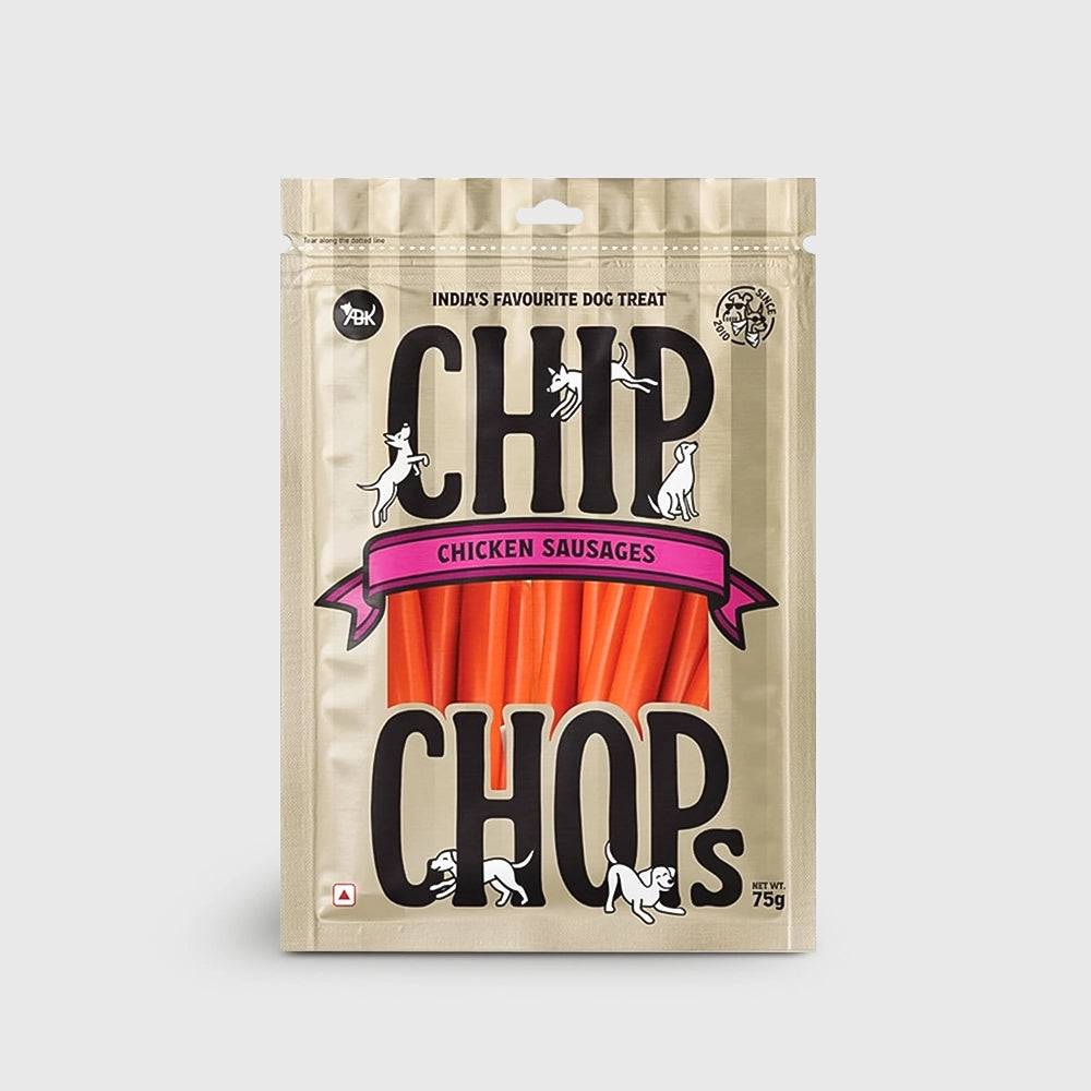 Chip chops dog treats   devilled chicken sausage