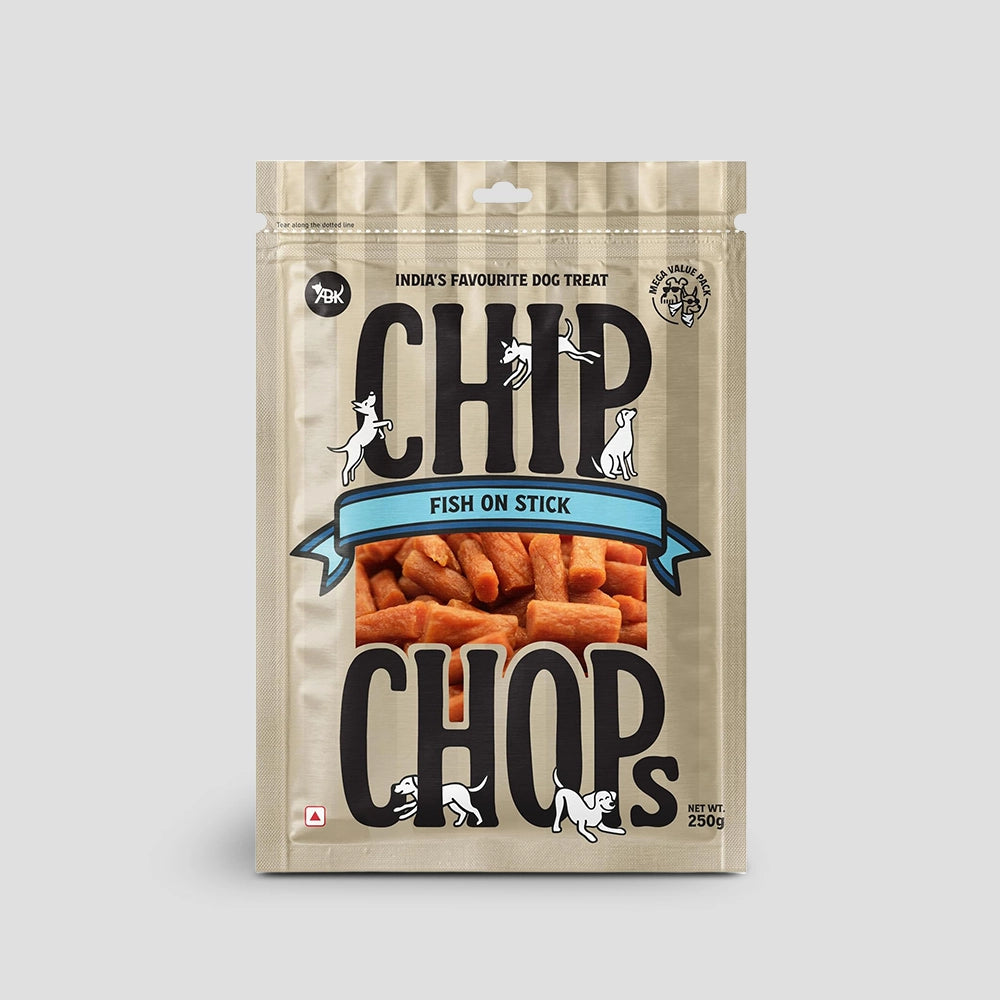 Chip chops dog treats   fish on stick