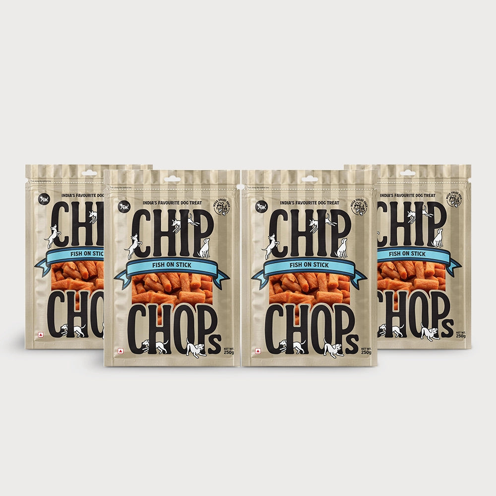 Chip chops dog treats   fish on stick