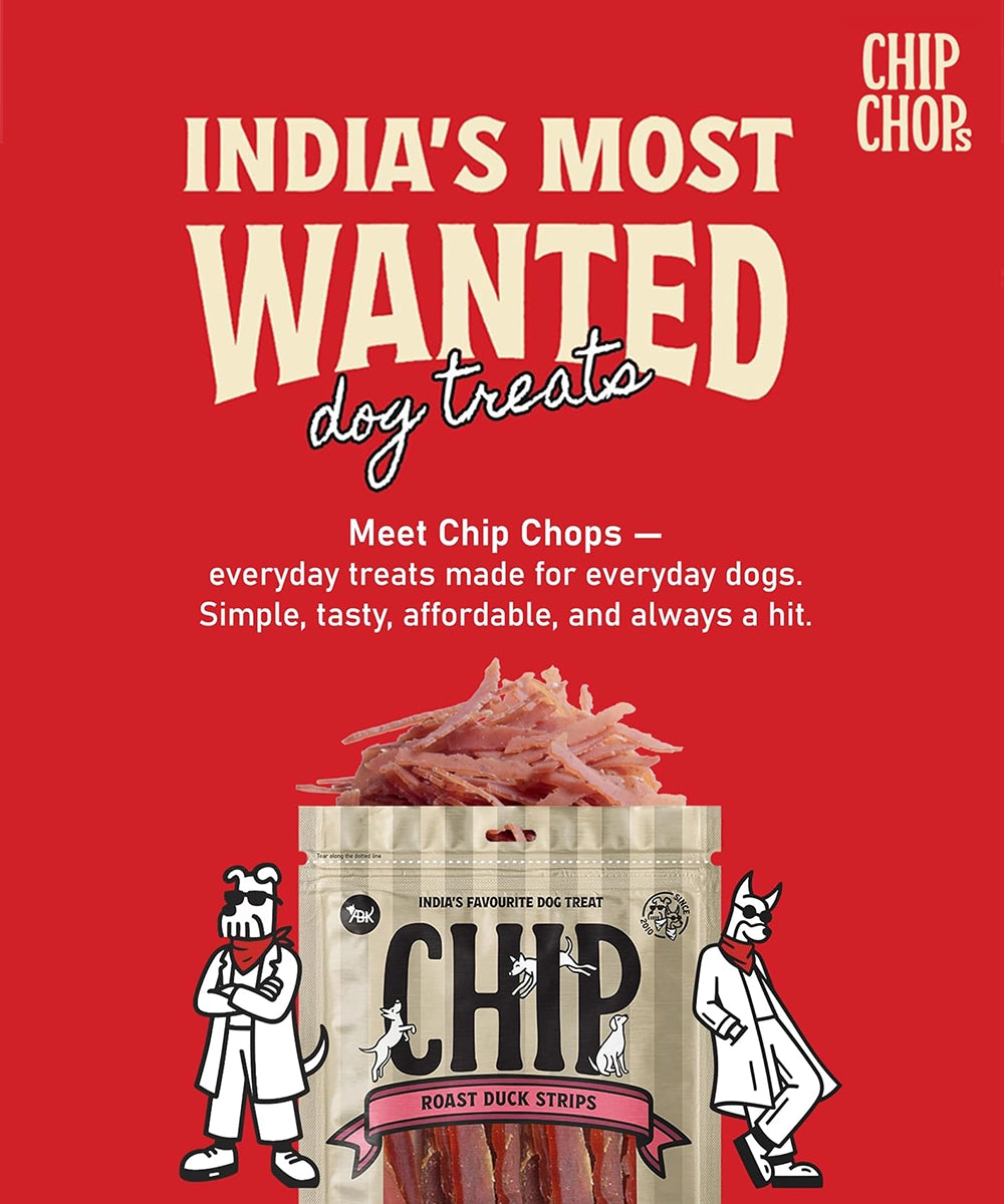 Chip chops dog treats   roast duck