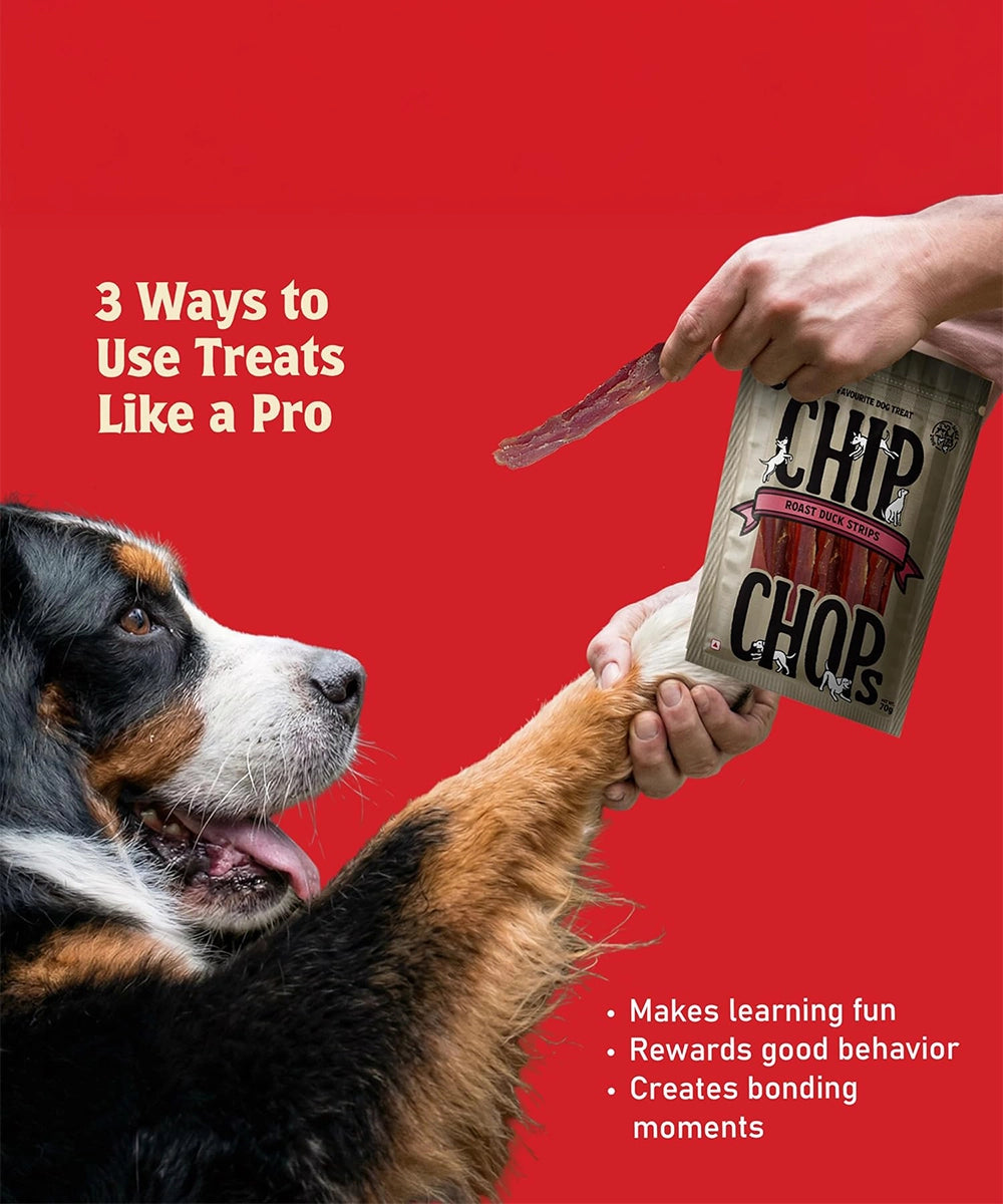 Chip chops dog treats   roast duck