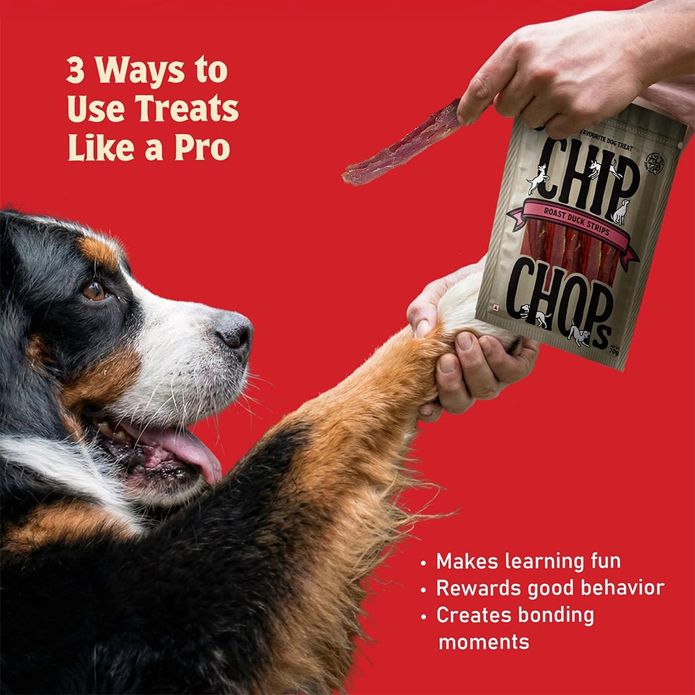 Chip chops dog treats   roast duck