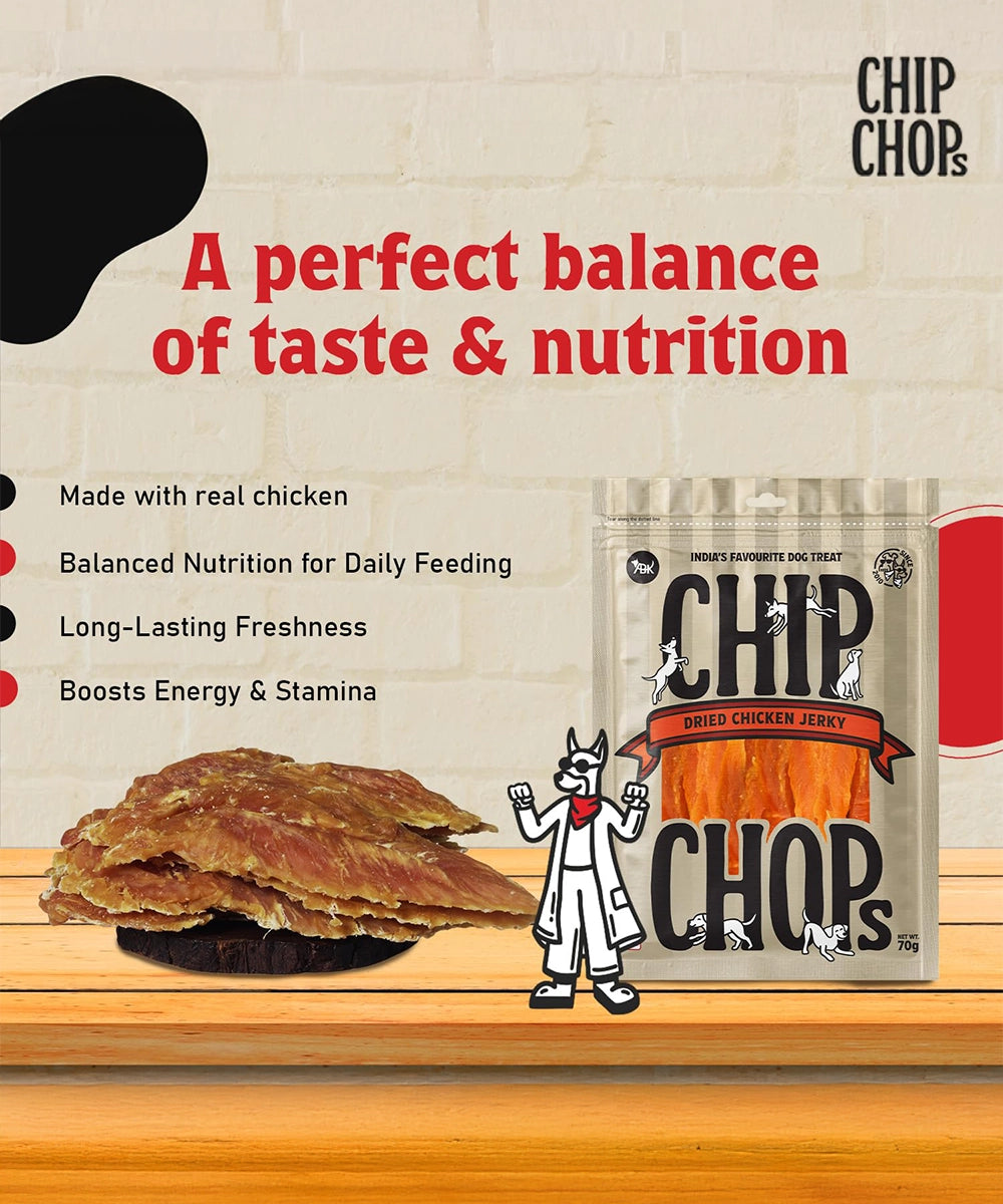 Chip Chops Dog Treats - Sun Dried Chicken Jerky