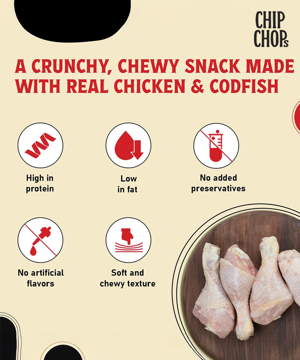 Chip chops dog treats   sun dried chicken jerky