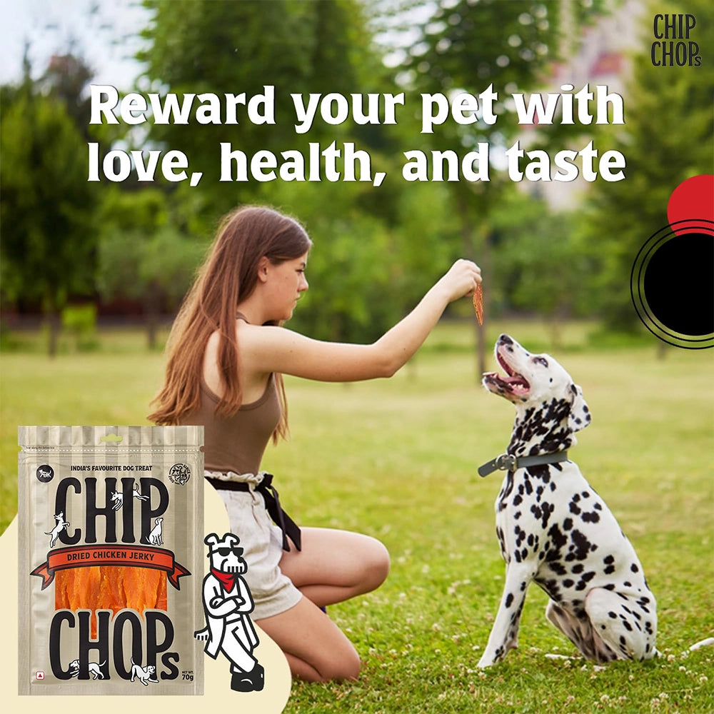 Chip chops dog treats   sun dried chicken jerky
