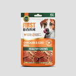 Load image into Gallery viewer, First Bark Chicken &amp; Cod Fish ROLL 70gm
