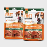 Load image into Gallery viewer, First Bark Chicken &amp; Cod Fish ROLL 70gm
