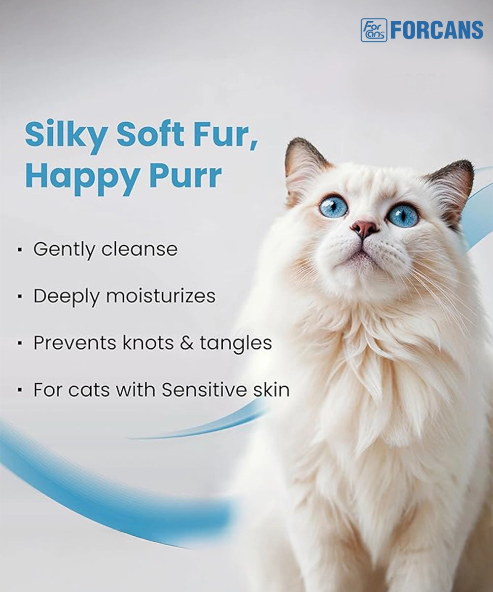 Forcans cat short coat shampoo & conditioner