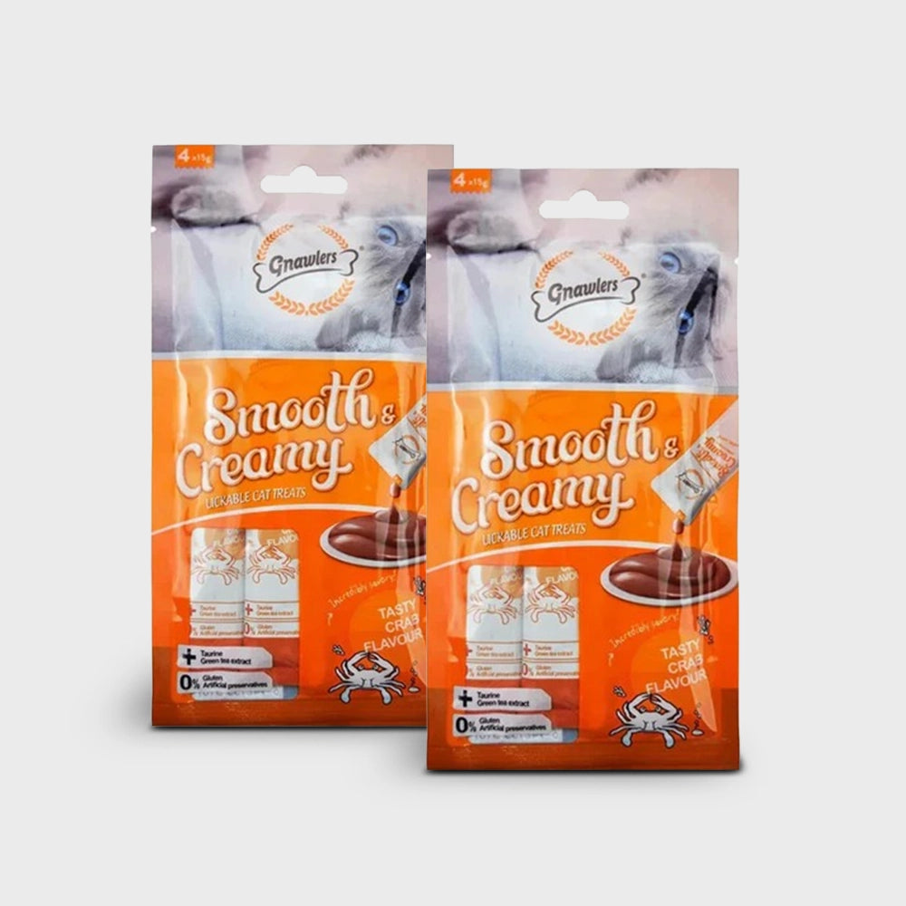 Gnawlers creamy treats crab flavour for cats  60 g