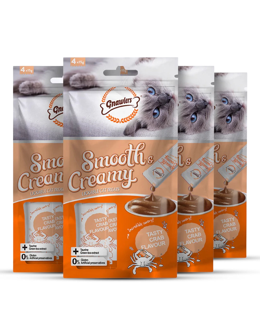 Gnawlers creamy treats crab flavour for cats  60 g