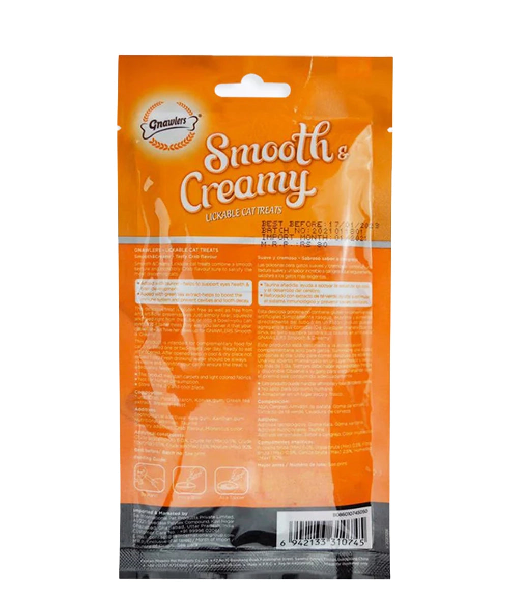 Gnawlers Creamy Treats Crab Flavour for Cats- 60 g
