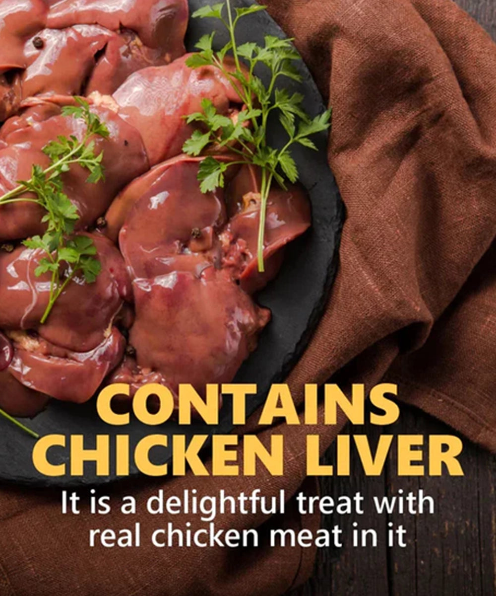 Goodies energy treats chicken liver flavour dog dental treat   500g