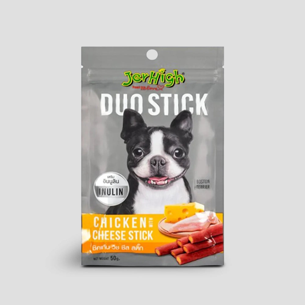 JerHigh Duo Stick Dog Treat - Chicken with Cheese