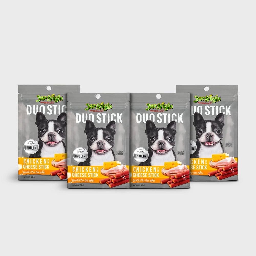 JerHigh Duo Stick Dog Treat - Chicken with Cheese