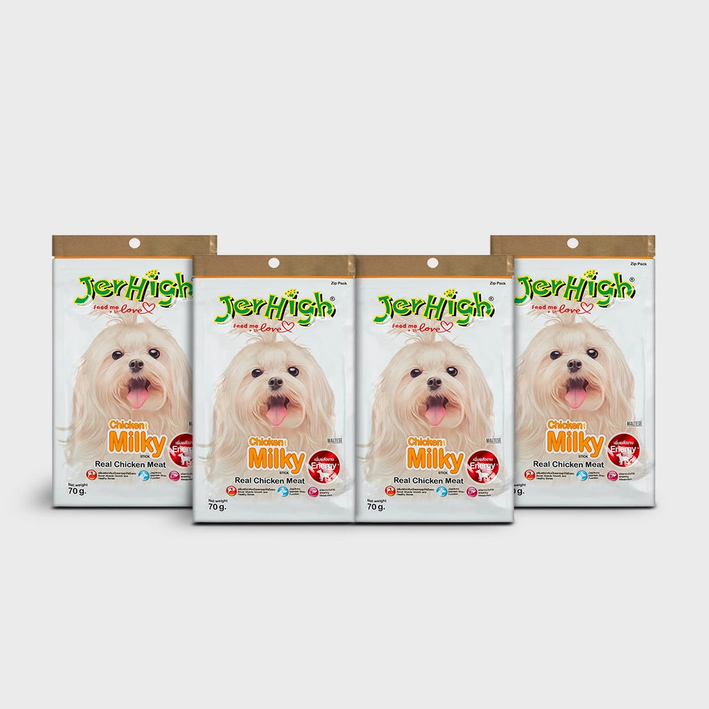 JerHigh Milky Dog Treats with Real Chicken Meat