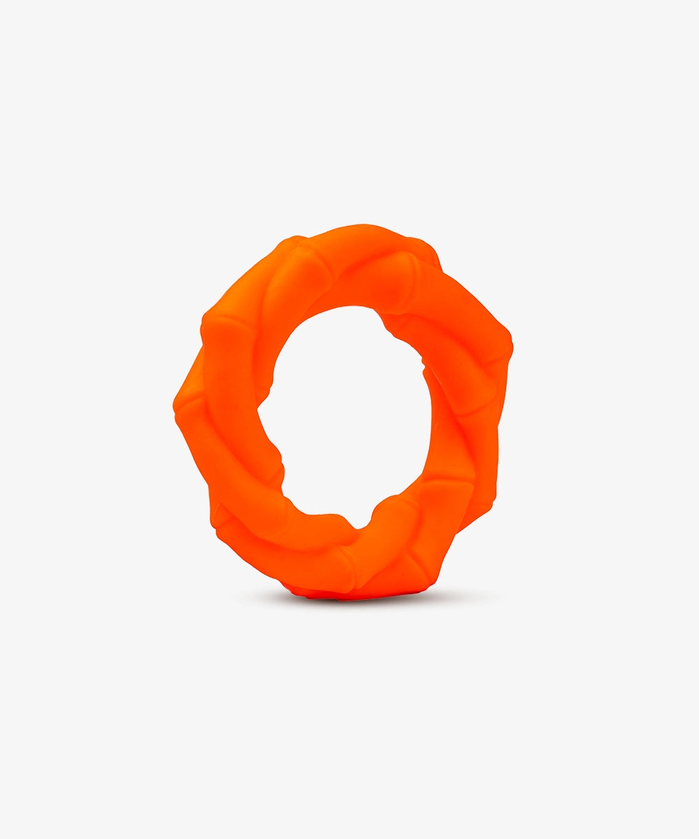 Rubber Toy, Knotted Ring, Orange