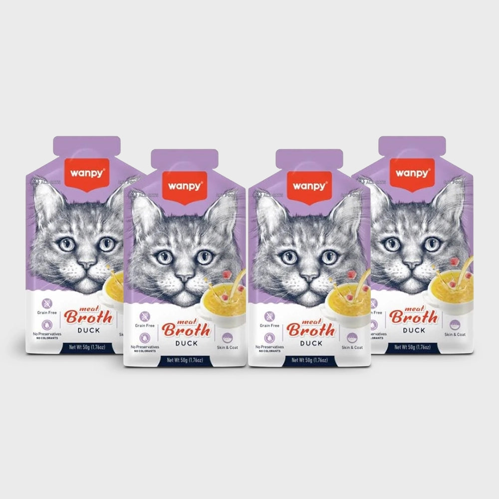 Wanpy meat broth duck for cats