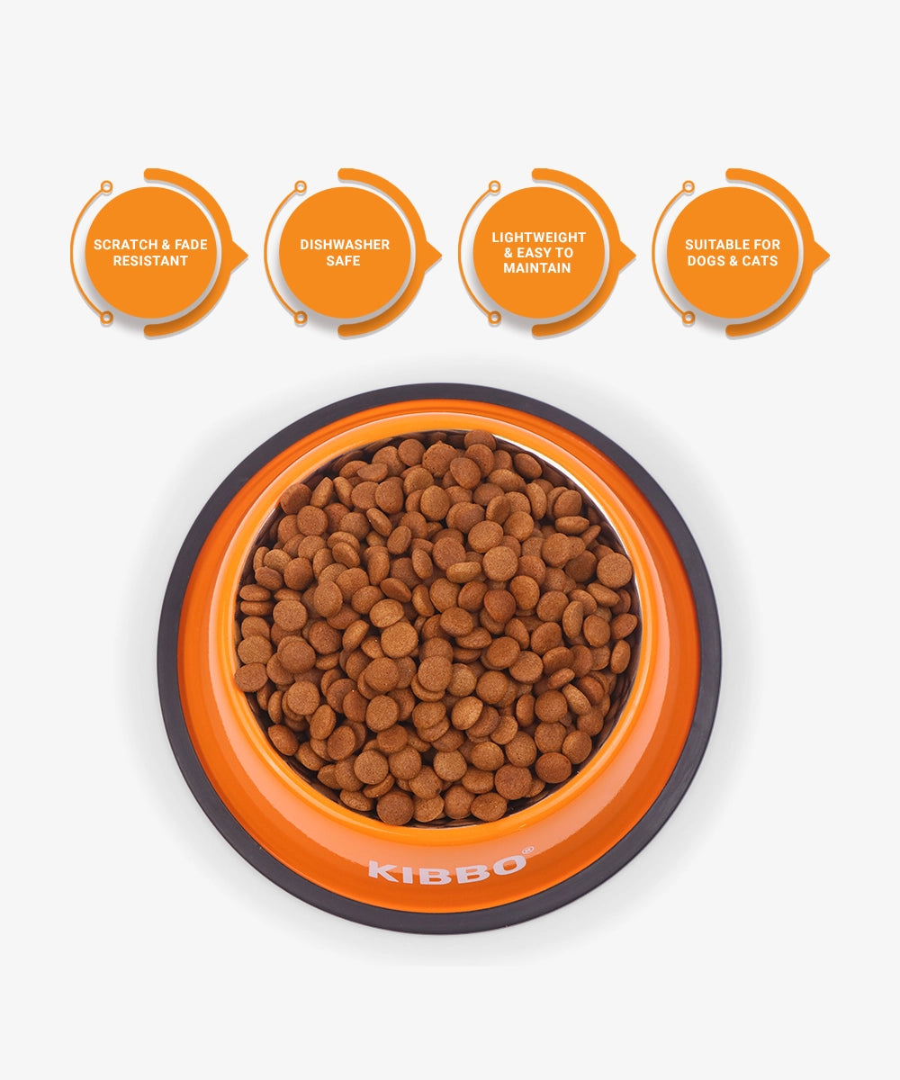 Anti skid bowl, orange