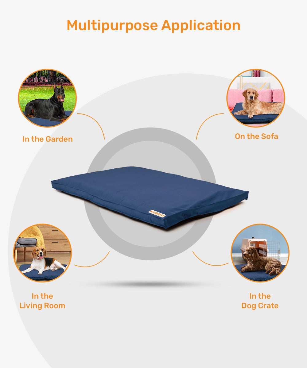 Waterproof flat bed, blue