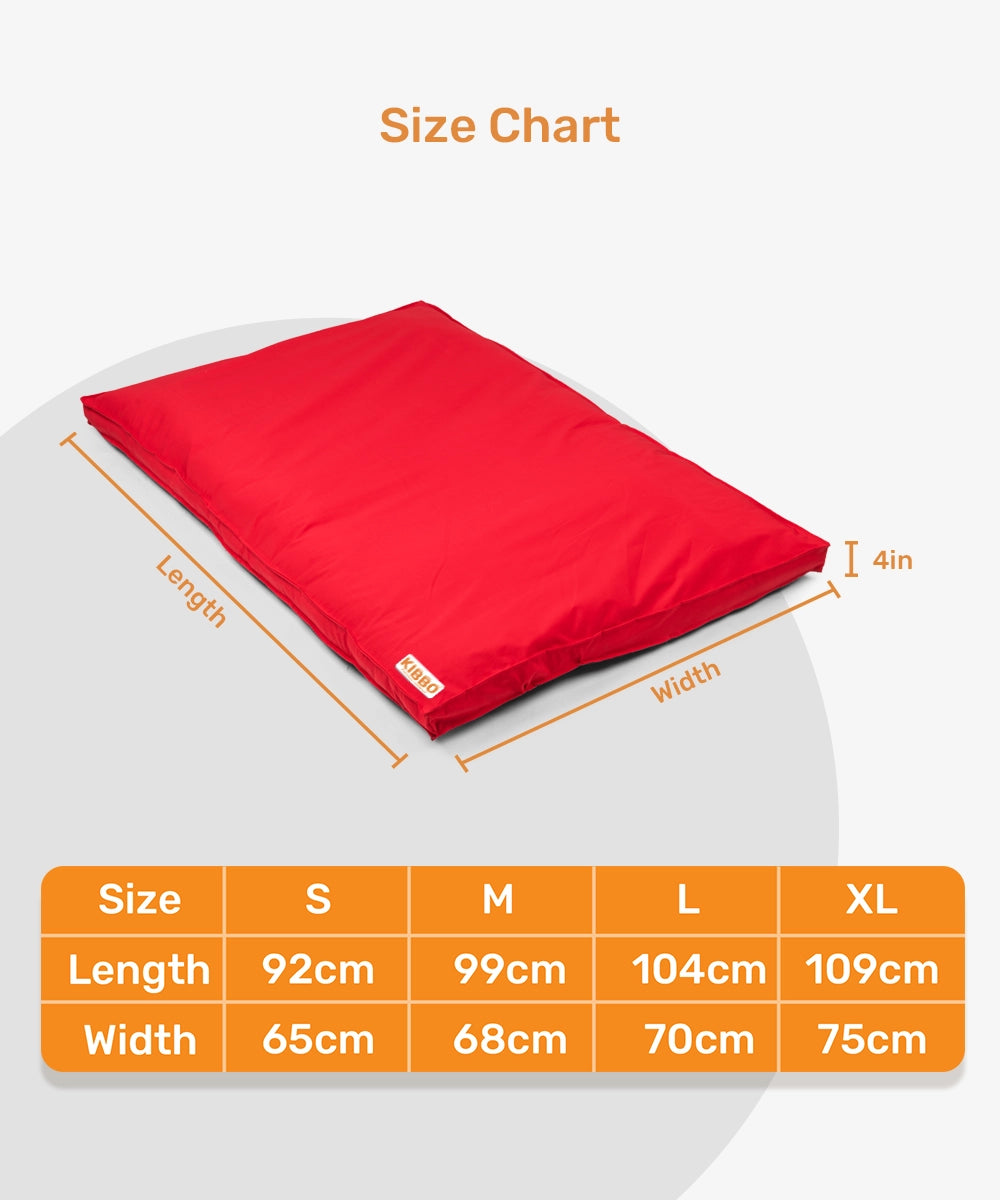 Waterproof flat bed red