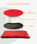 Load image into Gallery viewer, Waterproof Flat Bed Red
