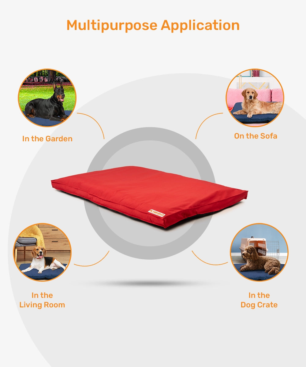 Waterproof flat bed red