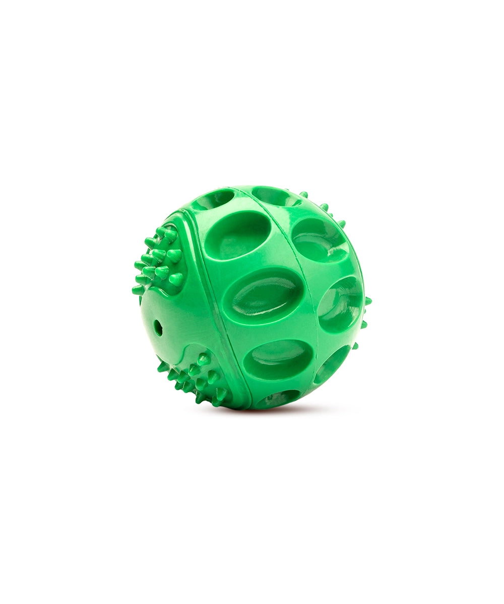 Rubber Toy, Squeaky Ball, Green